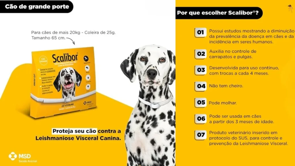 Coleira antiparasitária scalibor cão pequeno e médio 19g Coleira antiparasitária scalibor cão pequeno e médio 19g