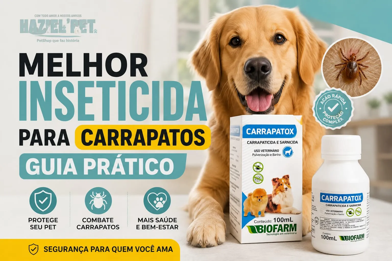 Melhor inseticida para carrapatos em casa